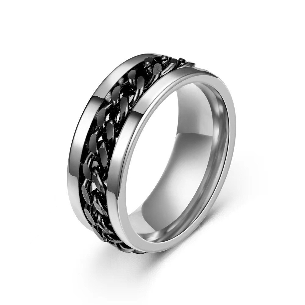 10g Weight Rings Classification 12, 7 Ring Size 1 Piece Quantity Daily, Street Occasion 304 Stainless Steel Material Letter Pattern All Seasons Season Men's Gender Retro, Punk Style Retro Punk Letter 304 Stainless Steel Men's Rings Punk Rings 6