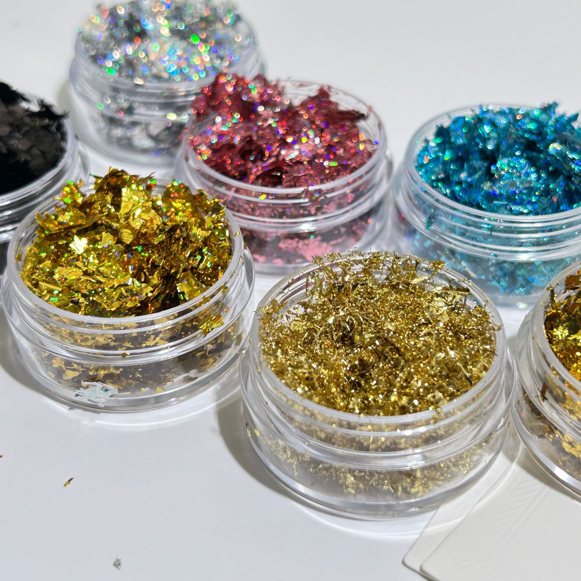 Gold Foil Nail Art Jewelry Gold Foil Fragments Internet Popular Nail Polish Glue Decorative Sticker Sequin E-commerce Cross-border