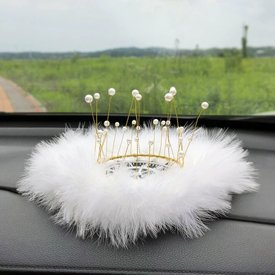 Supplies Decorative Women, Anti-slip mat - white-bubble-double-thin-feather-mat-round