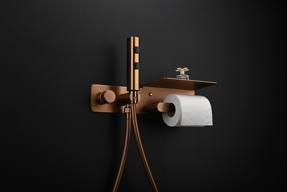 Bathroom toilet spray gun companion set, bathroom toilet cold and hot washbasin, concealed toilet spray gun with tissue holder undefined