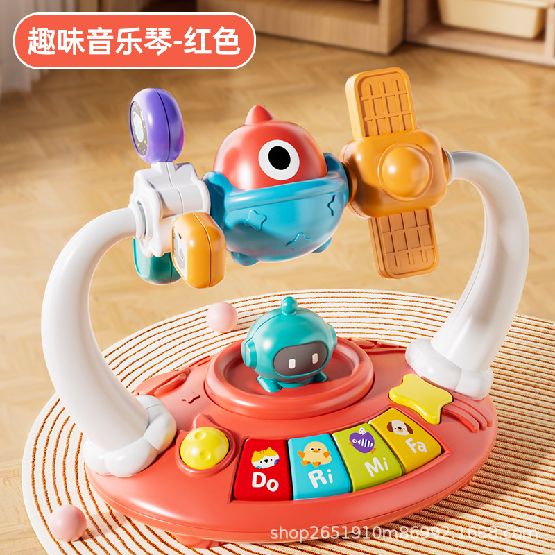 Tambor Musical Multifuncional para Niños de Plástico Con Música Con Luces para Bebés