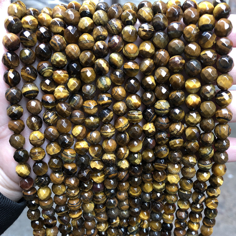 晶徳宝石虎眼石散珠diyアクセサリー虎眼石黄虎眼石円珠半製品卸売り|undefined