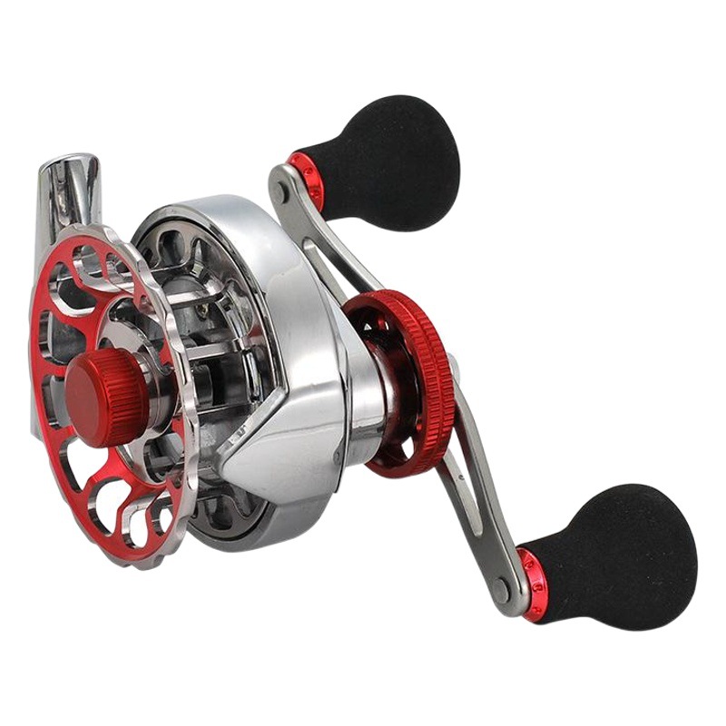 Comailong rueda de balsa de metal con fuerza de descarga micro-plomo rueda puente rueda de pesca