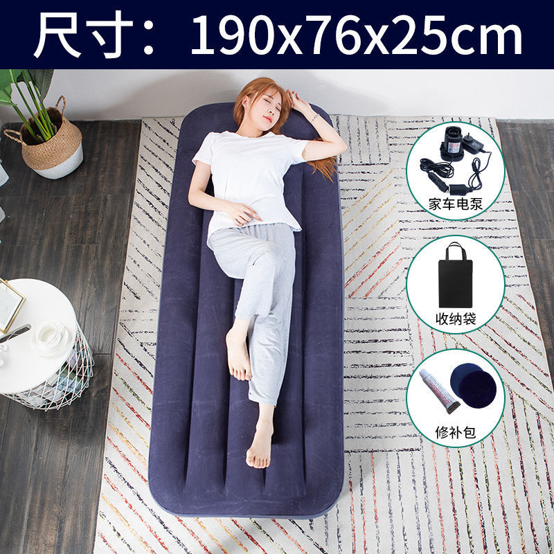 파란색 내장 베개 + 자동차 펌핑 보관 가방 + 수리 가방