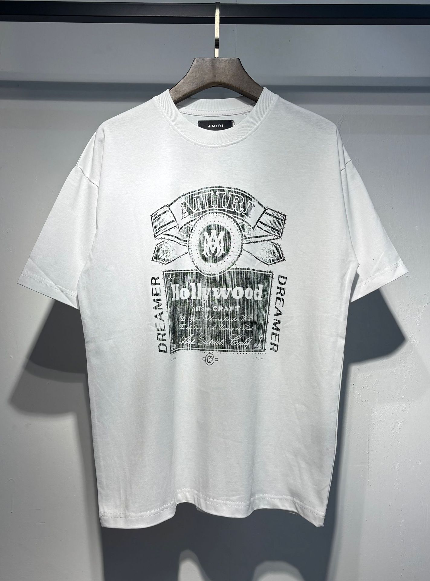 Verano nueva camiseta de manga corta impresa de letras suelta marca de moda hombre camiseta casual de media manga mujer