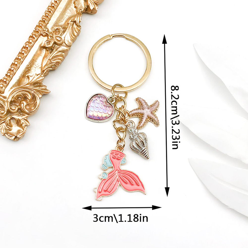 Unisex Gender 1 Piece 1 Set Bag Cherry Car Keychain Zinc Alloy Shell Unisex Elegant Keychain