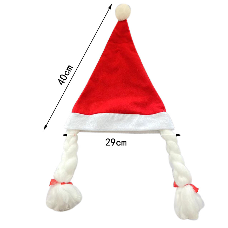 Transfronterizo nuevo sombrero de Navidad trenzado regalos de Navidad decoración extraña sombrero de Navidad trenzado al por mayor