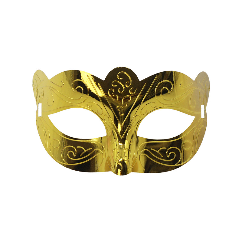 Venta caliente transfronteriza galvanoplastia calada Carnaval de Halloween multicolor de media cara Los hombres admiten máscara de fiesta máscara de bar