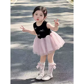 女童裙子夏季新款连衣裙儿童纱裙女孩周岁礼服宝宝生日衣服公主裙