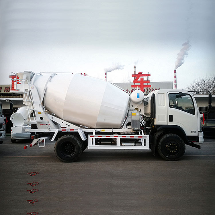 压浆式砂石装卸搬运快速进料运输车工地多功能水泥混凝土搅拌车