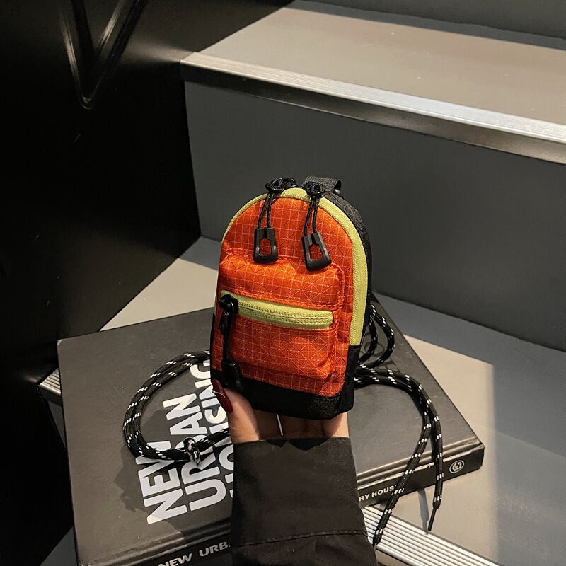 ミニホルターネックコインカードバッグヘッドフォンバッグインパーソナライズされた小さなショルダーバッグキーメッセンジャーバッグ男性と女性のトレンディな外出バッグ|undefined
