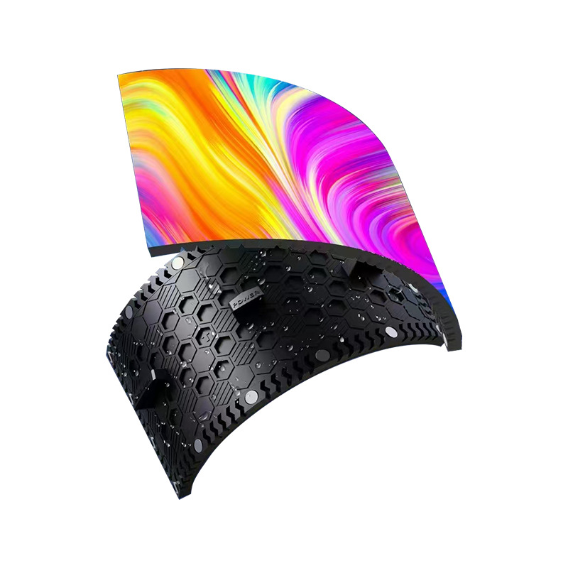 Indoor full -color LED soft screen high -definition flexible soft module display hall shopping mall spherical screen cylindrical screen creative display 5