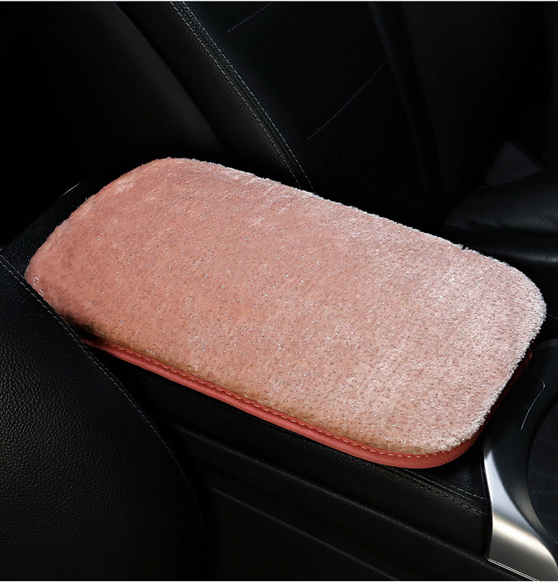 Steering wheel cover car handle cover starry sky winter mink plush warm winter armrest box cushion car seat rear seat