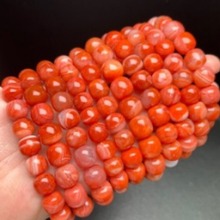 南红玛瑙 波斯纹老型手串 10-20mm 色泽红润 干净 也可拆了当配珠