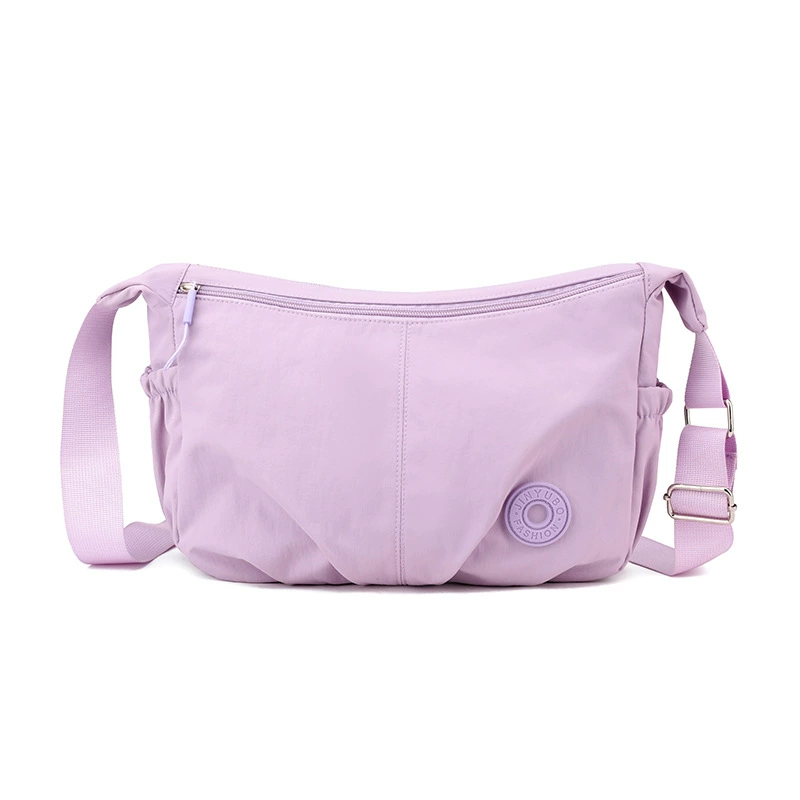 Capacious shoulder bag for leisure, universal nylon one-shoulder bag