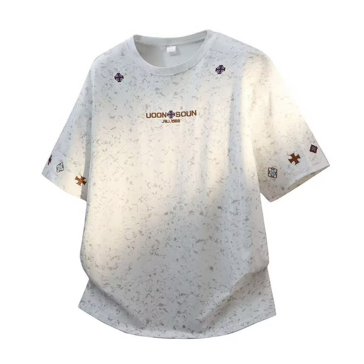 Trend retro cotton short sleeve T-shirt
