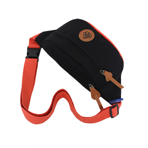 Internet celebrity wholesale chest bag, men's large capacity cross-body bag, outdoor sports fashion brand waist bag, nylon all-matching shoulder bag, fashionable bag