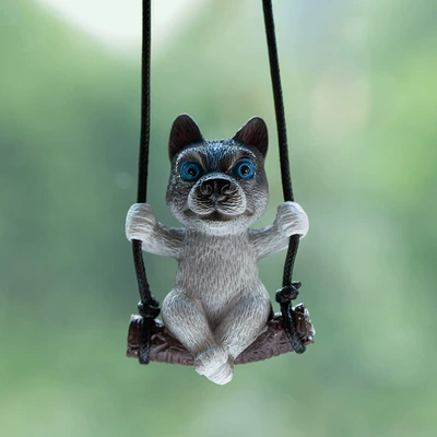 Pendant Pendant Car Accessories for – Car hanging - ordinary-husky-grey-and-white-as-shown-in-the-picture