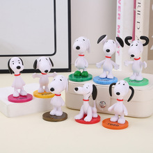 花生大电影史努比公仔 8款年代史努比狗狗 查理 布朗模型摆件玩具