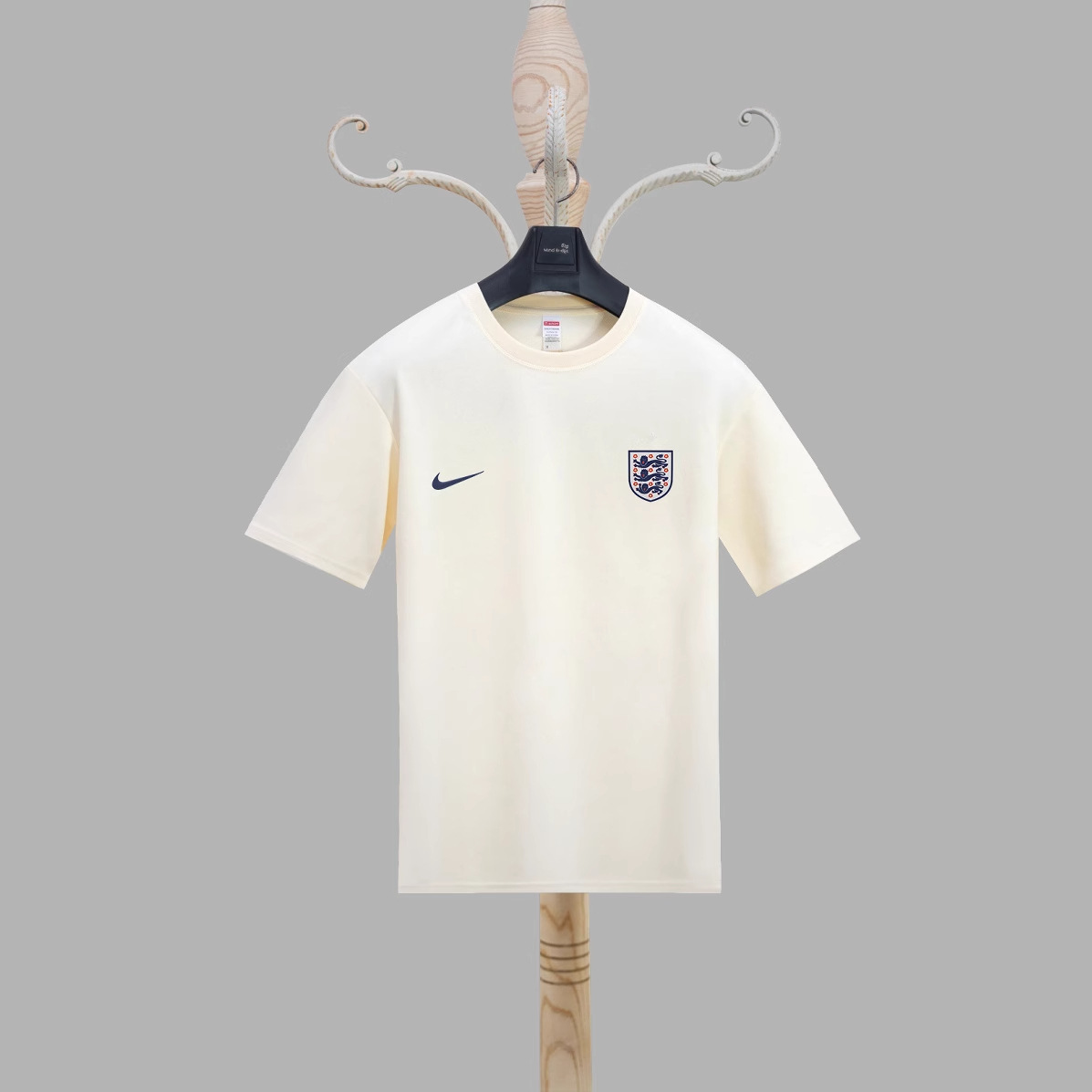 2024 Copa de Europa Inglaterra camiseta estampada en 3D deportes para hombres deportes suelta transpirable manga corta con cuello redondo camiseta