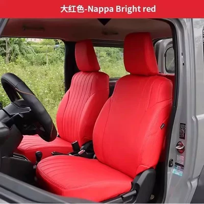 Modelə uyğun (Original) oturacaq örtükləri, Jimny Jb74 Seat Cushion - jimny-bright-red-2-seats-in-the-whole-car