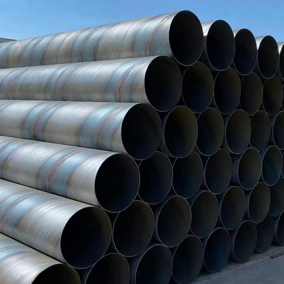 大小口径螺旋焊接钢管DN500厚壁螺旋管防腐涂塑衬塑