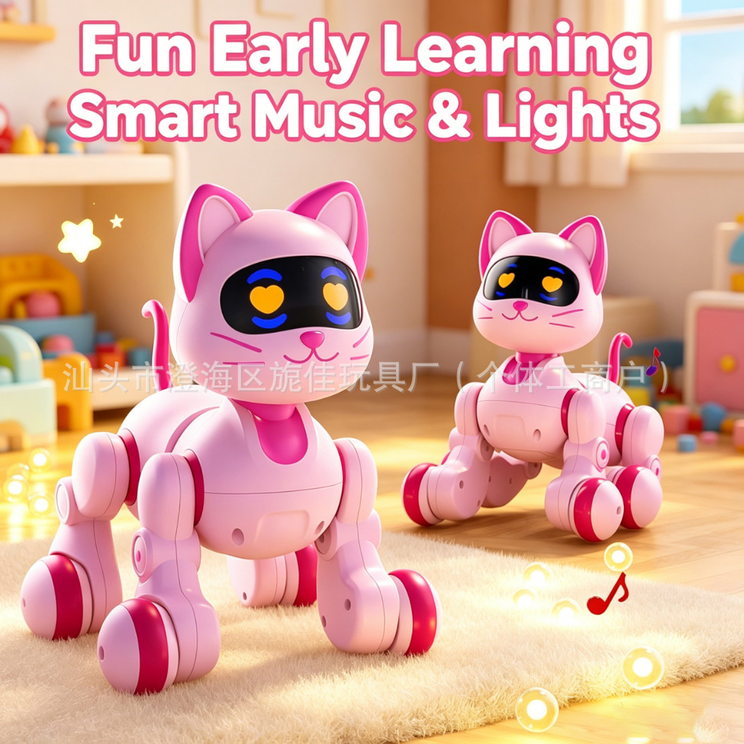 Perro Robot Inteligente de Plástico con Control Remoto e Interactivo para Niños