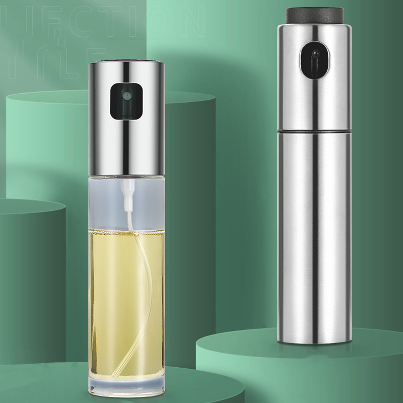 304不鏽鋼調味瓶防漏噴油瓶廚房調料家用廚房玻璃油壺燒烤噴油瓶