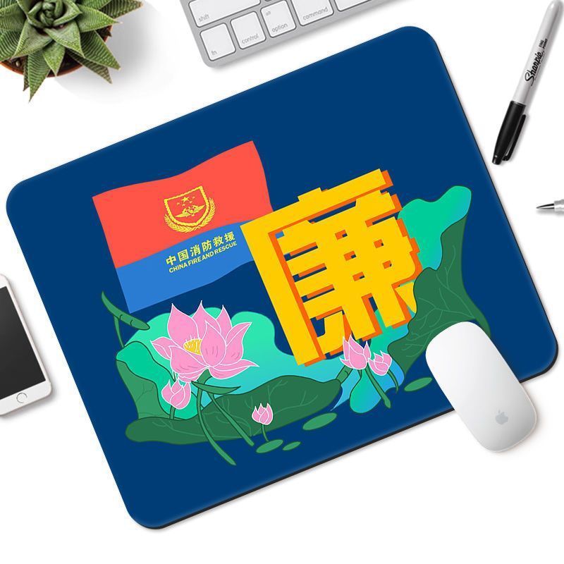 消防のテーマはマウスのパッドのメーカーの炎の青い小さいサイズを厚くします。|undefined