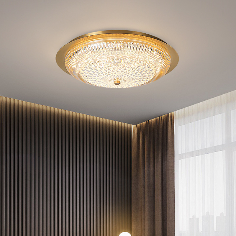 Luz de techo del dormitorio nueva luz lujosa alta sensación de estilo antiguo retro atmósfera lámpara de comedor estudio Zhongshan lámpara 118L