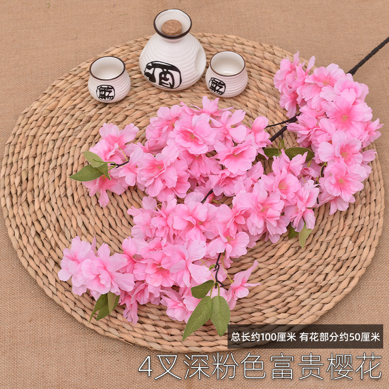 4 forks of rich dark pink