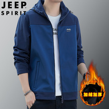 JEEP SPIRIT  新款软壳男士风衣潮流休闲时尚夹克户外外套JC7298