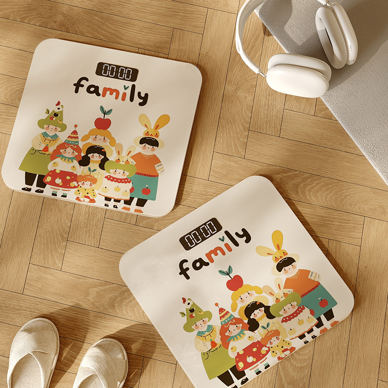 Apple family electronic scale-square battery model