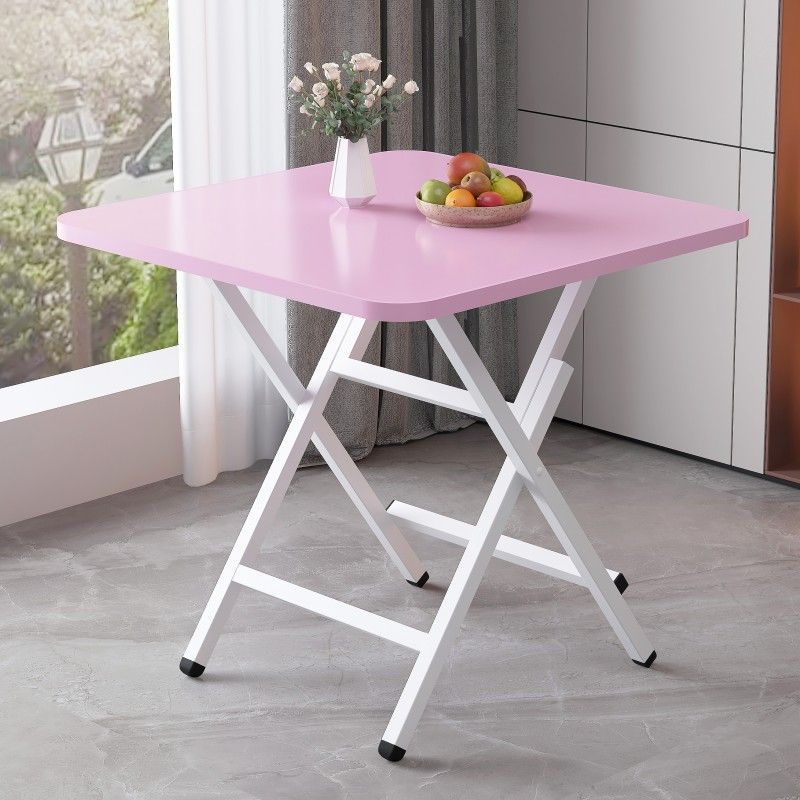 Mesa de comedor cuadrada pequeña plegable simple, dormitorio de casa de alquiler rectangular, apartamento pequeño, fábrica de mesas de comedor portátiles