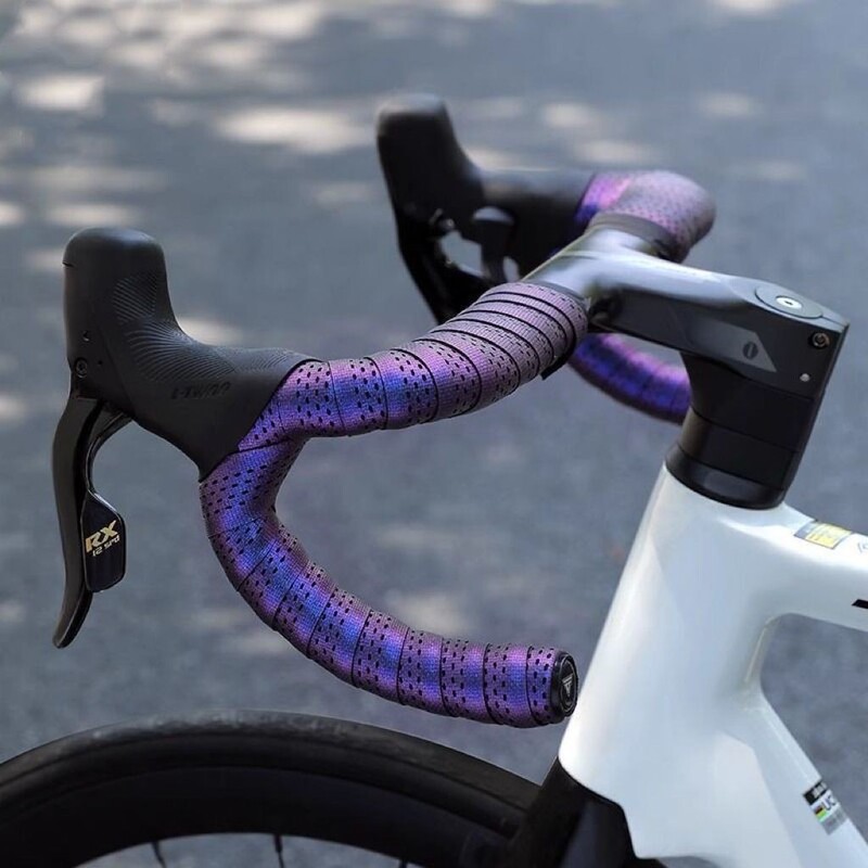 Ank Silicone Aurora Chameleon Road Bike Handlebar Tape Bicycle Handlebar Wrap Anti-Slip Breathable Cycling Tape Ank Silicone Aurora Chameleon Road Bike Handlebar Tape Bicycle Handlebar Wrap Anti-Slip Breathable Cycling Tape