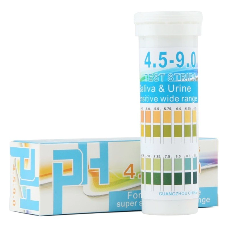 Английская версия, 150 упаковок, трубка DF, 4,5-9,0PH, тестовая бумага, кислотно-щелочная тестовая бумага, кислотно-щелочная тестовая бумага, тест на кислотно-щелочную инспекцию