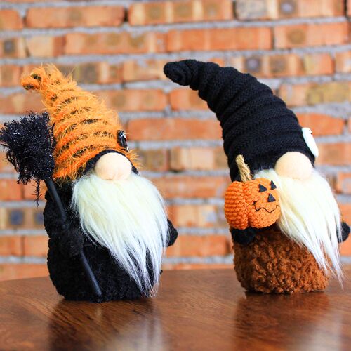 Halloween decoration new style pumpkin gnome faceless doll Halloween goblin figure ornament gift