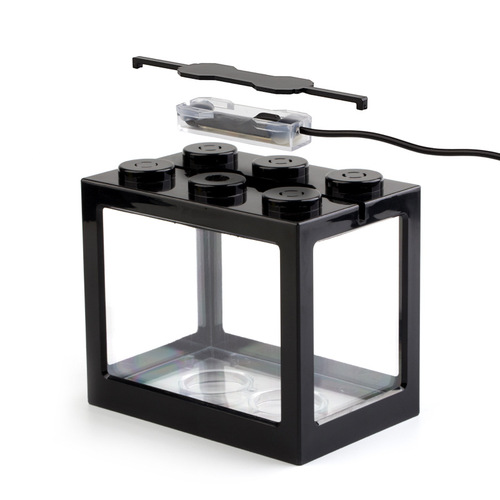 Second Generation Creative Overlapping Douyu Ornamental Fish Pet Live Landscape Algae Balls Micro Landscape Fish Tank with USB Light