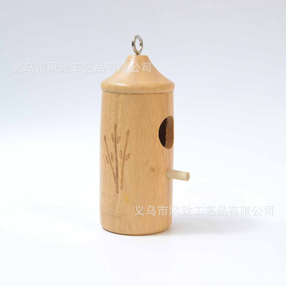 Transfronterizo de madera Colibrí Casa colibrí alimentador de jardín decoración colgante artesanía soporte pelo imagen