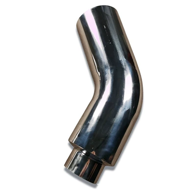 304 Material Car Exhaust Pipe with Large Bend in Bright Silver Color, Suitable for Various Car Models, Available in Various Specifications (Exhaust pipe) - exhaust-pipe