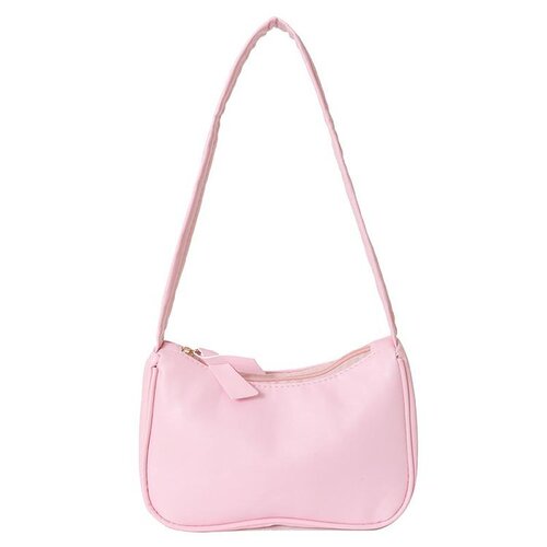 Bag Lady  New Korean Style Fashion Solid Color Retro Single Shoulder Underarm Bag Simple Stylish Hand-held Moon-Shaped Bag