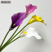 仿真马蹄莲EVA手感假花大小号外贸款式客厅花瓶假花田园人造海芋