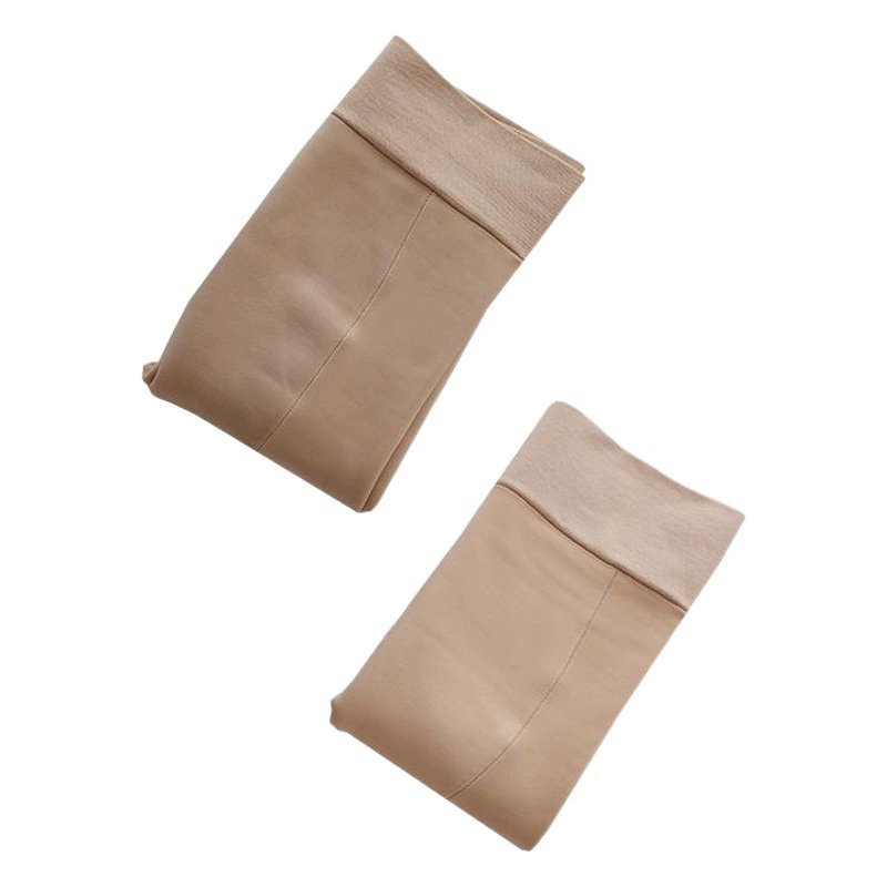 Колготки телесного цвета с эффектом естественной кожи, утепленные флисом, для осени и зимы, подходят для ношения на улице.