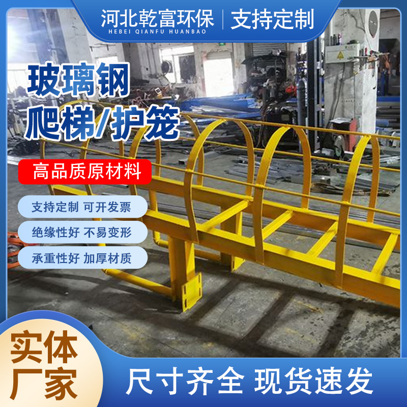 护笼爬梯安全爬梯镀锌钢爬梯不锈钢检查井直爬梯成品钢制室外爬梯