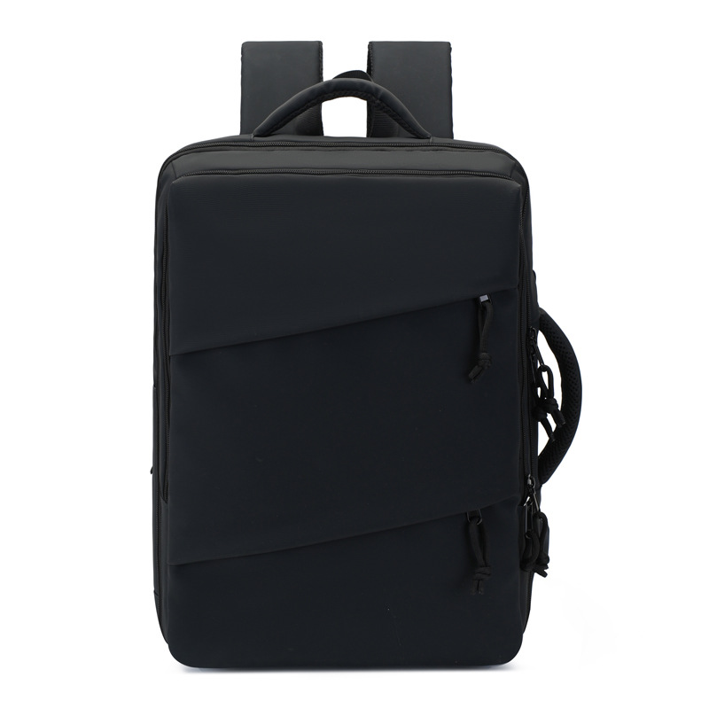 Mochila de negocios transfronterizos USB separación seca y húmeda multifuncional de salida tipo caja de abertura y cierre bolso de mano de gran capacidad