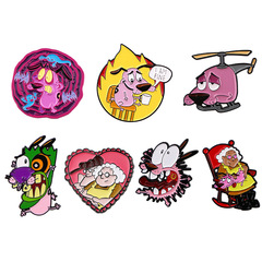 狗狗卡通胸章徽章服裝背包飾品合金配飾別針滴油胸針跨境外貿熱銷