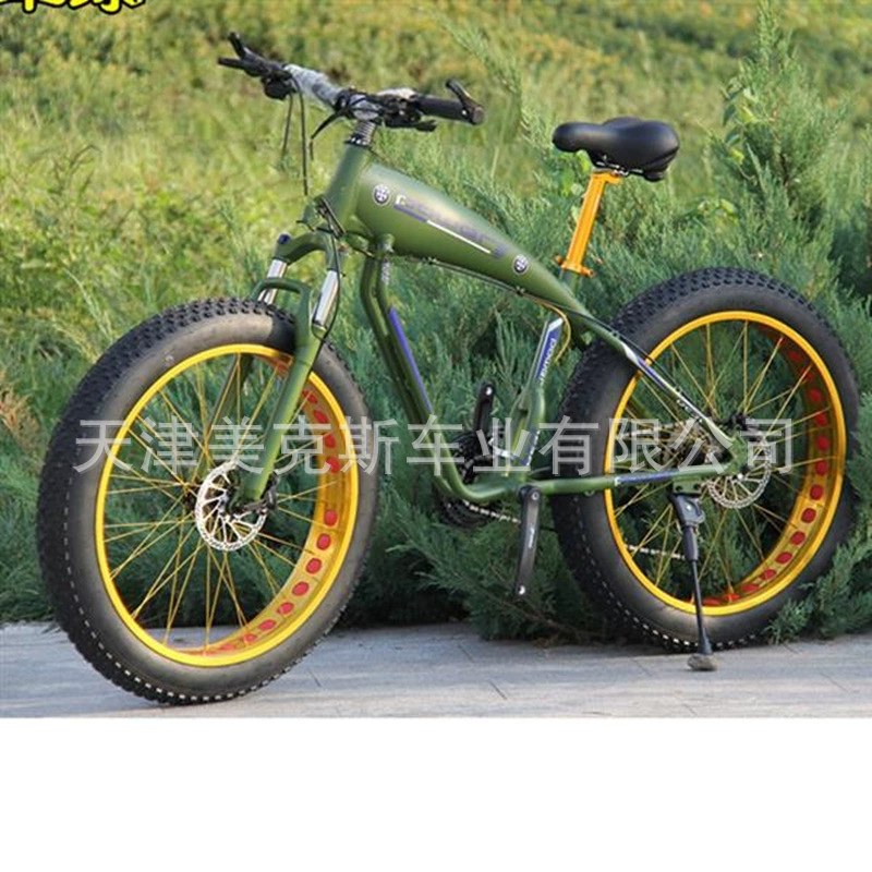 Snow bike bicycle 26*4.0 wide tire 24/26 inch mountain bike off-road beach micro display variable speed disc brake