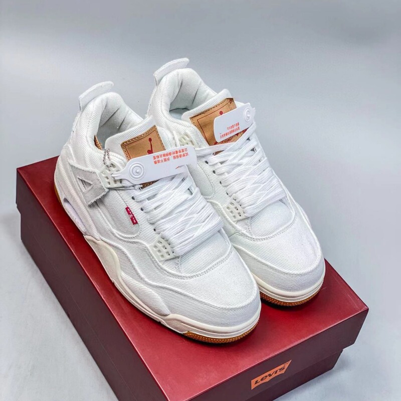 Putian Shoes Pure Original aj4 Denim Lightweight Non-slip Wear-resistant Shock-absorbing Mid-range Basketball Shoes Men's and Women's Casual Running Shoes Putian Shoes Pure Original aj4 Denim Lightweight Non-slip Wear-resistant Shock-absorbing Mid-range Basketball Shoes Men's and Women's Casual Running Shoes
