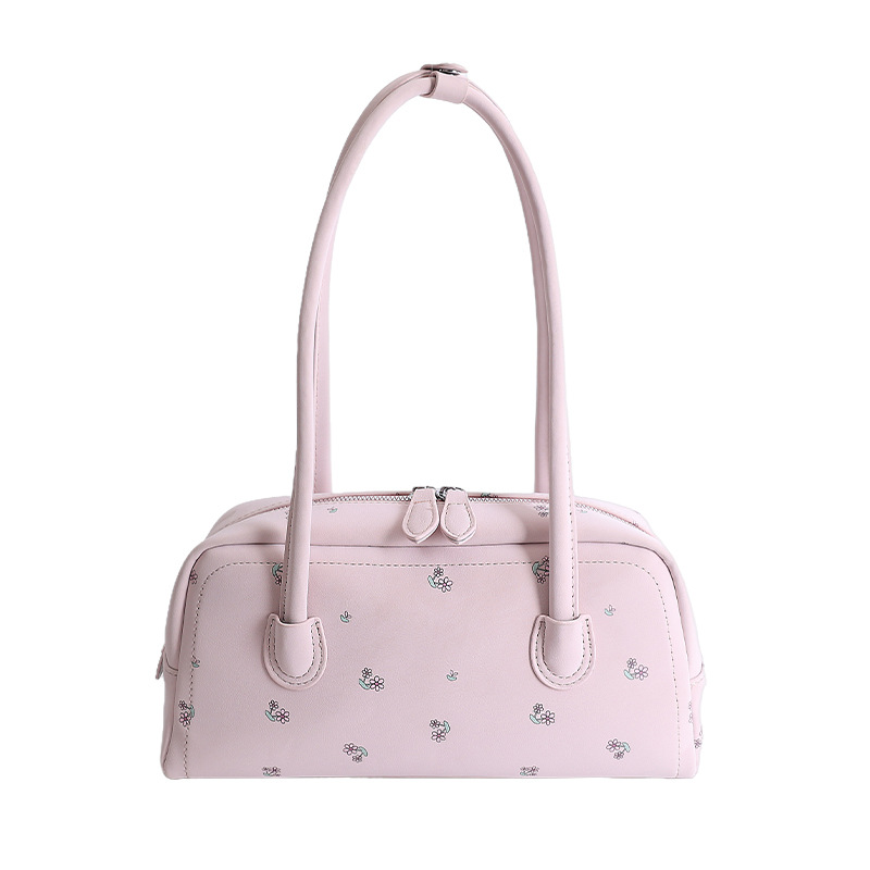 Nicho Zhong diseño flor triturada bolsas de brazo para mujeres 2026 nuevo estilo diario bolsas de hombro estilo coreano estilo extranjero estilo de moda de viaje image 10