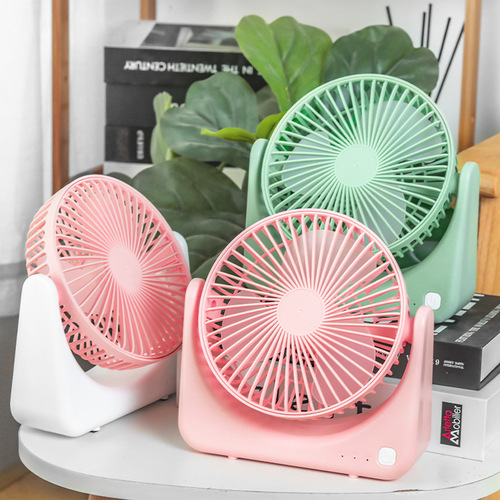 USB Mini Silent Desk Charger Fan for Student Dorm Office Portable Fan with Logo Printing Capability